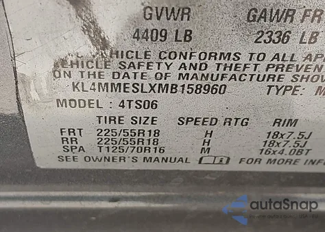 2021 Buick Encore Gx Awd Select z USA, uszkodzony, nr VIN KL4MMESLXMB158960